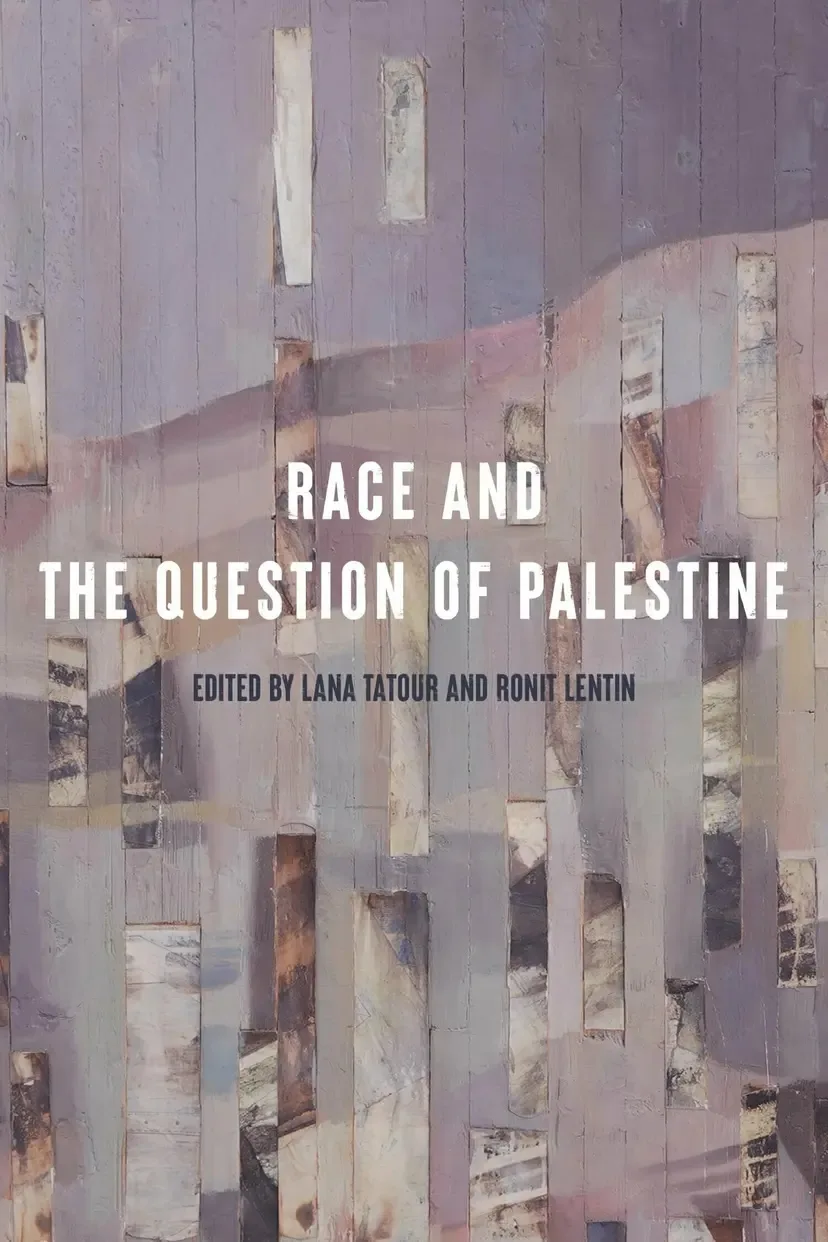 The cover of the book Race and the Question of Palestine with an abstract gray background